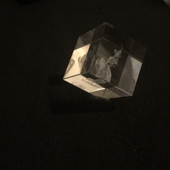 Unicorns in 3D Etched Glass Cube - Picture 4 of 15